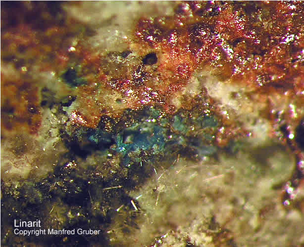 Sauerland Mineralien Altena Breitenhagen Linarit