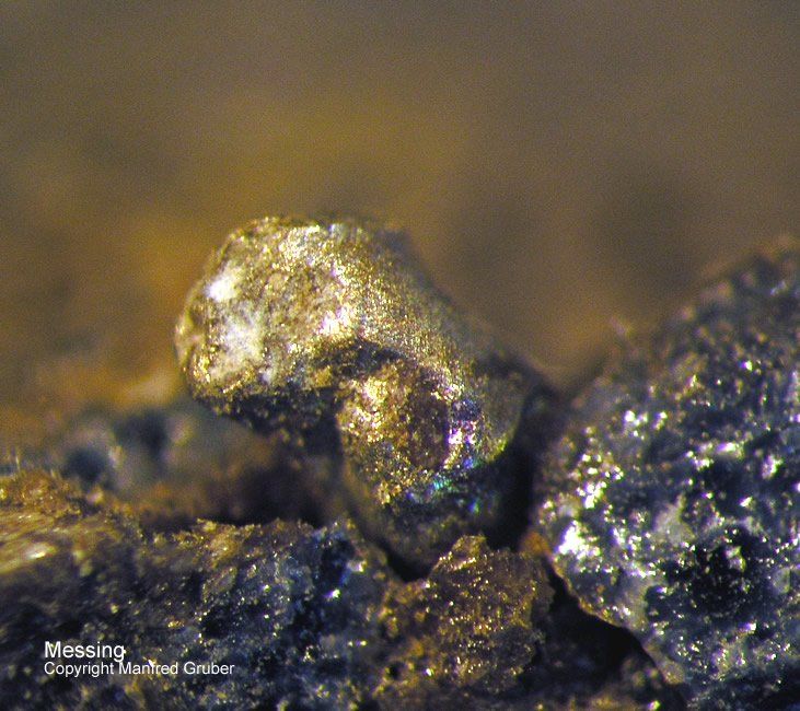 Sauerland Mineralien Altena Breitenhagen Messing