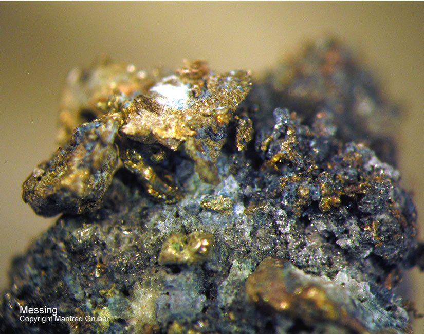 Sauerland Mineralien Altena Breitenhagen Messing