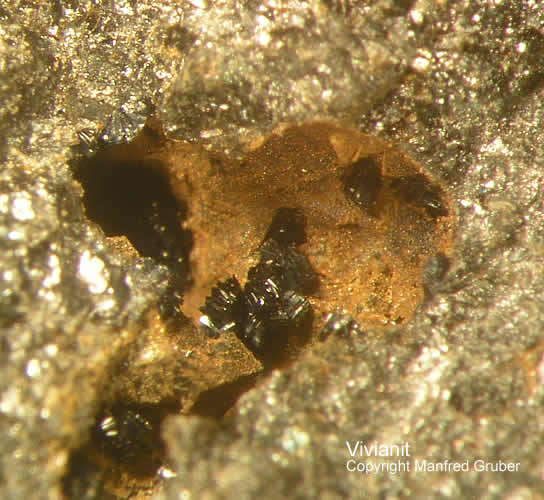 Sauerland Mineralien Altena Breitenhagen Vivianit