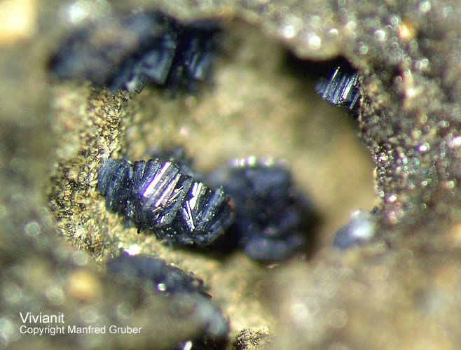 Sauerland Mineralien Altena Breitenhagen Vivianit