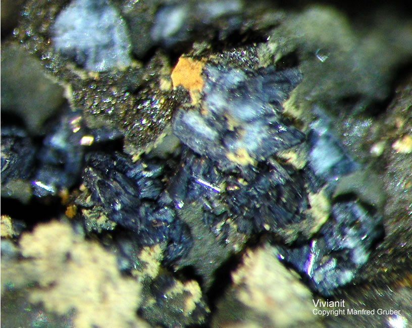 Sauerland Mineralien Altena Breitenhagen Vivianit