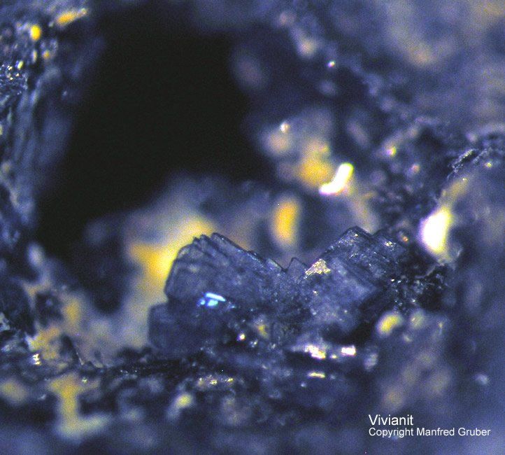 Sauerland Mineralien Altena Breitenhagen Vivianit
