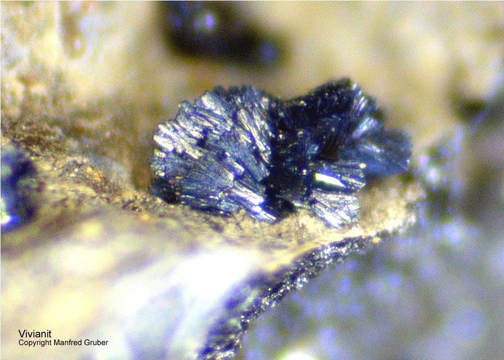Sauerland Mineralien Altena Breitenhagen Vivianit