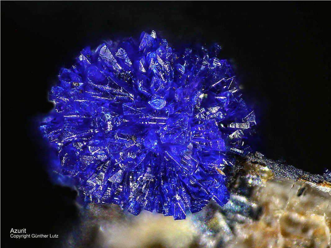 Hessen Mineralien Altenmittlau Azurit