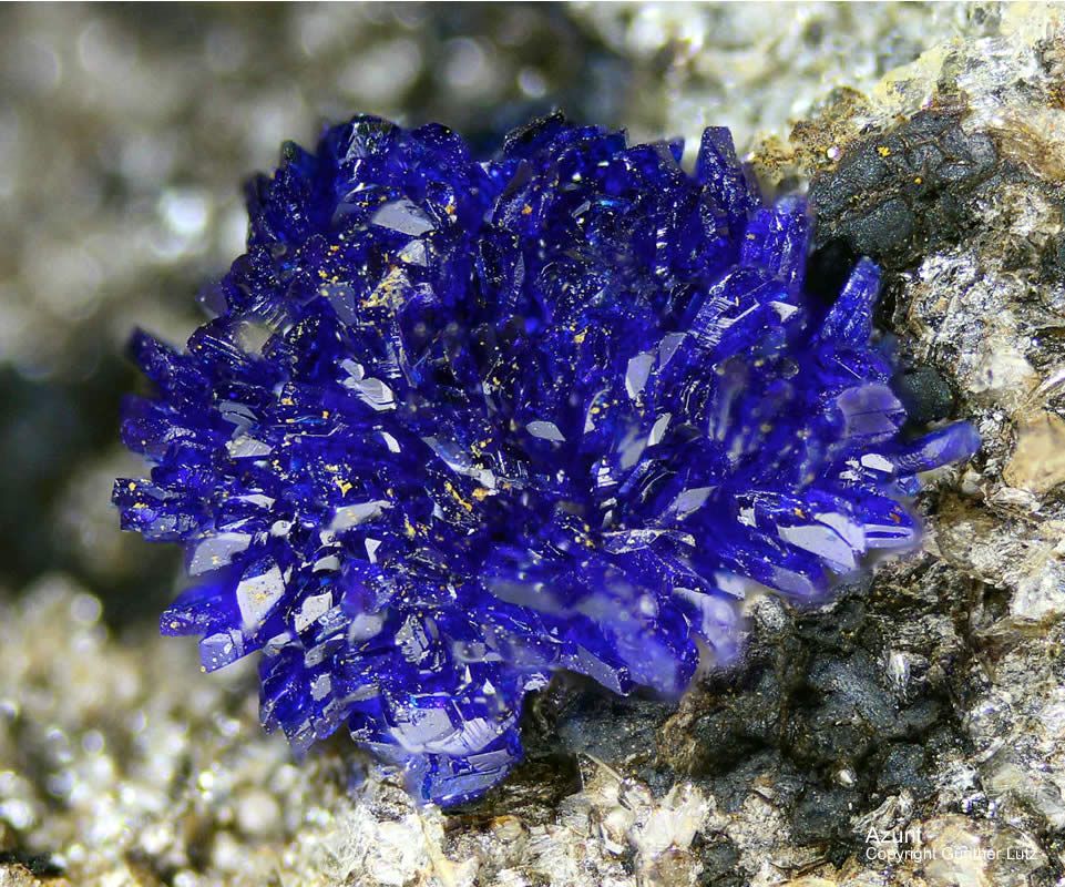 Hessen Mineralien Altenmittlau Azurit