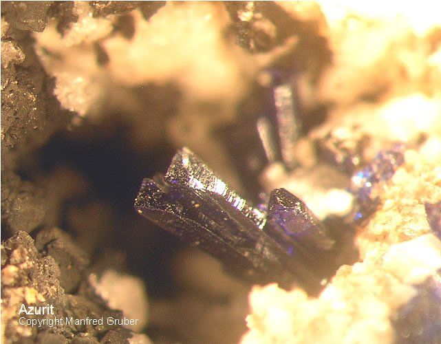 Hessen Mineralien Altenmittlau Azurit