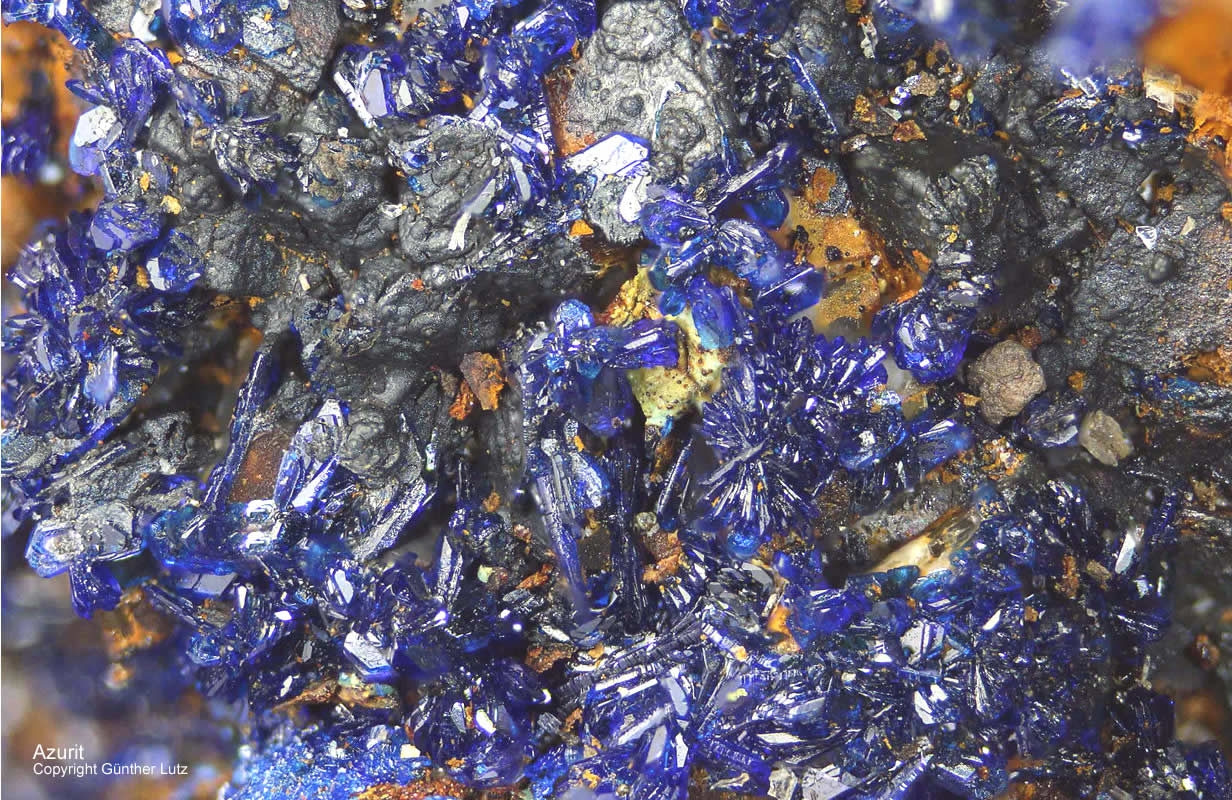 Hessen Mineralien Altenmittlau Azurit