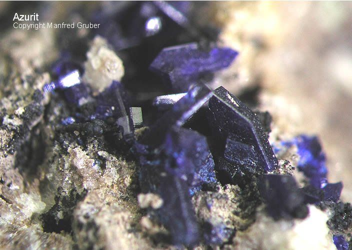 Hessen Mineralien Altenmittlau Azurit