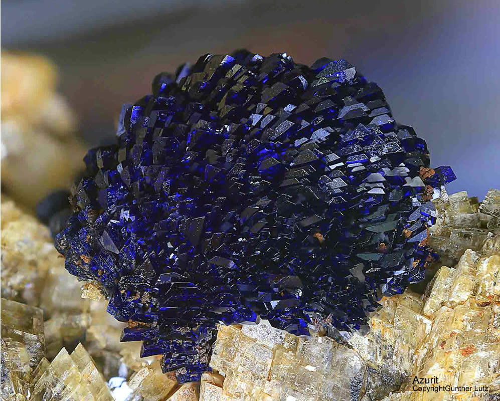 Hessen Mineralien Altenmittlau Azurit