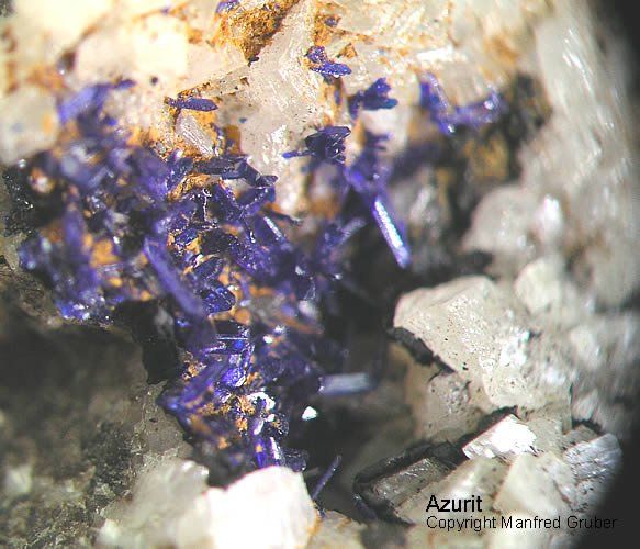 Hessen Mineralien Altenmittlau Azurit