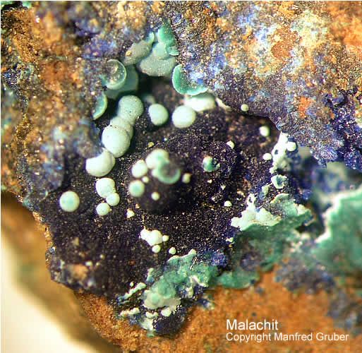 Hessen Mineralien Altenmittlau Malachit