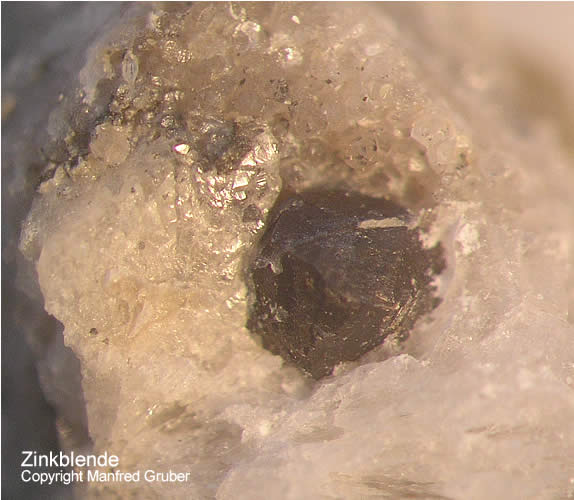 Schwarzwald Mineralien Artenberg Zinkblende