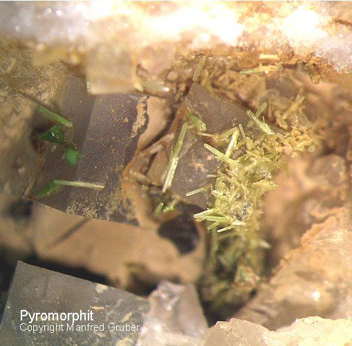 Schwarzwald Mineralien Badenweiler Pyromorphit