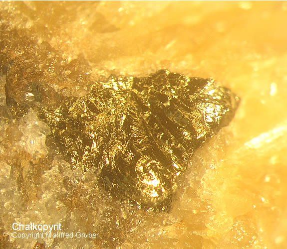 Schwarzwald Mineralien Badenweiler Chalkopyrit