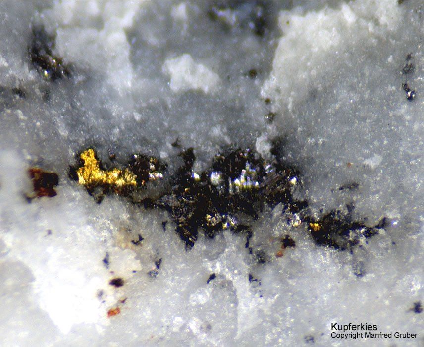Schwarzwald Mineralien Badenweiler Chalkopyrit