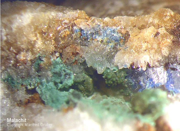 Schwarzwald Mineralien Badenweiler Malachit