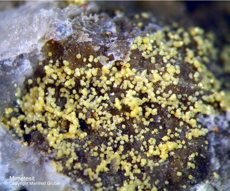 Schwarzwald Mineralien Badenweiler Pyromorphit