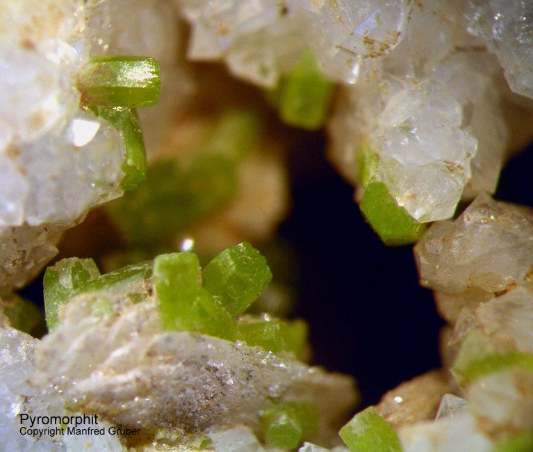 Schwarzwald Mineralien Badenweiler Pyromorphit