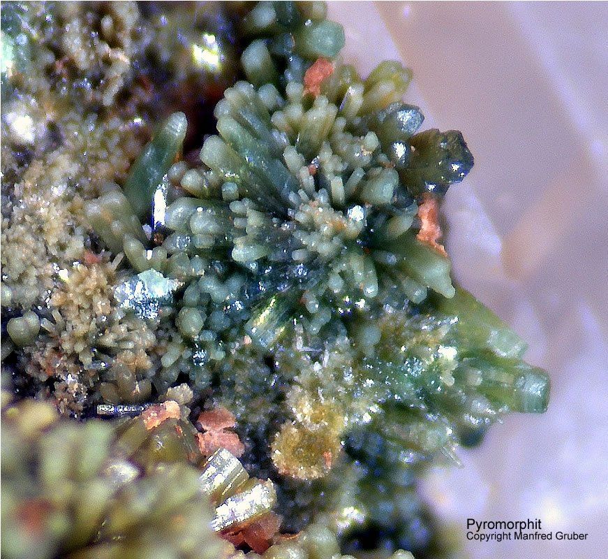 Schwarzwald Mineralien Badenweiler Pyromorphit