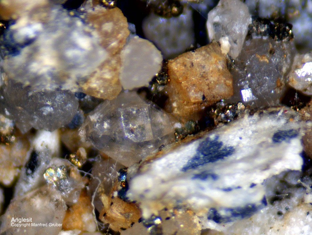 Sauerland Mineralien Becke Oese Anglesit