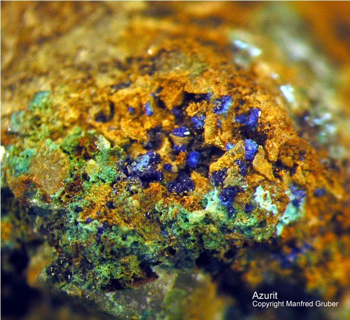 Sauerland Mineralien Becke Oese Azurit