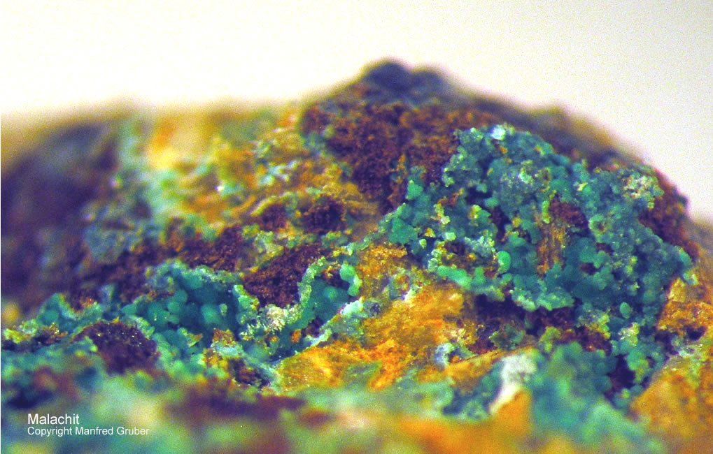 Sauerland Mineralien Becke Oese Malachit