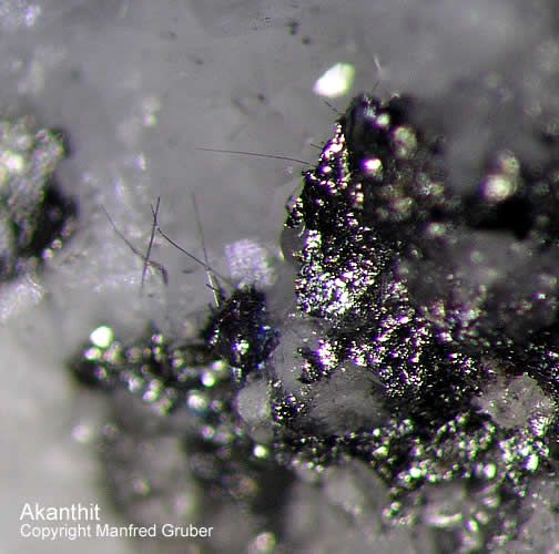 Mineralien Grube Clara Akanthit Schwarzwald
