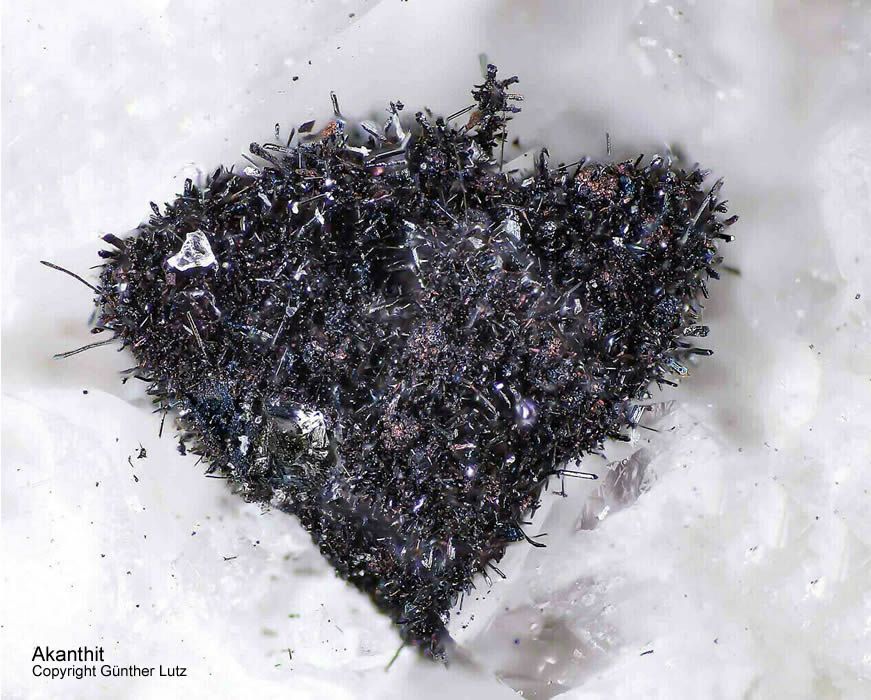 Mineralien Grube Clara Akanthit Schwarzwald