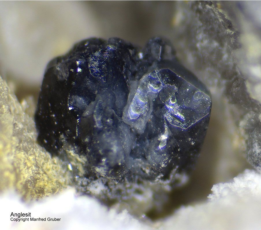 Mineralien Schwarzwald Grube Clara Anglesit