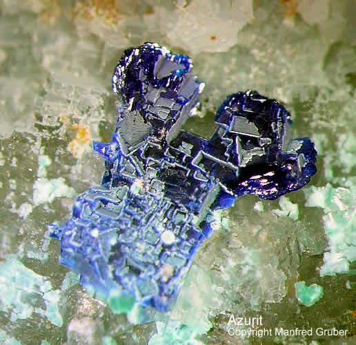 Schwarzwald Mineralien Grube Clara Azurit