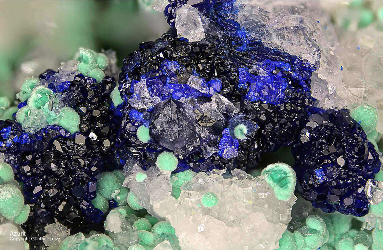Schwarzwald Hausach Mineralien Grube Clara Azurit