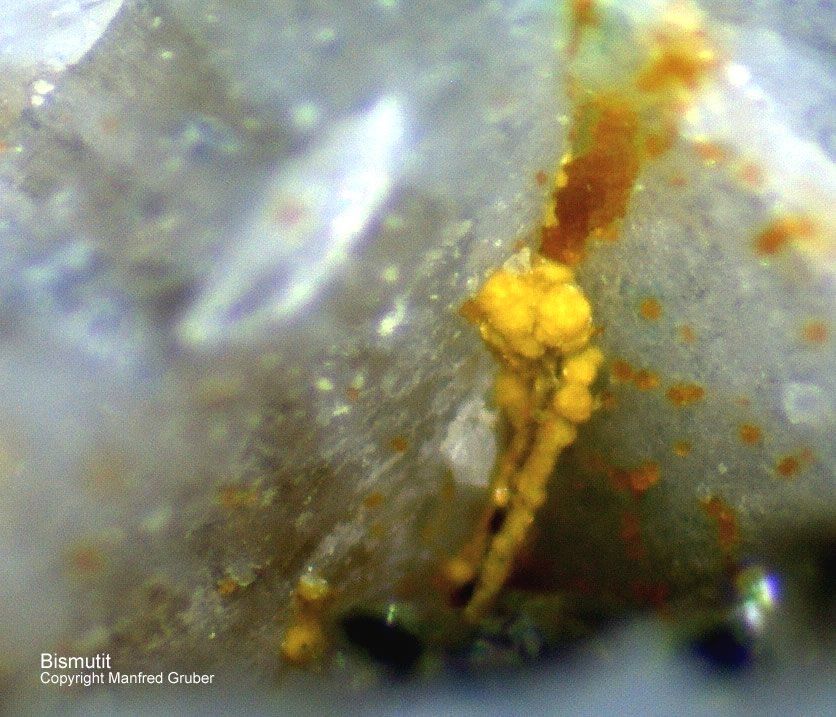 Schwarzwald Grube Clara Mineralien Bismutit