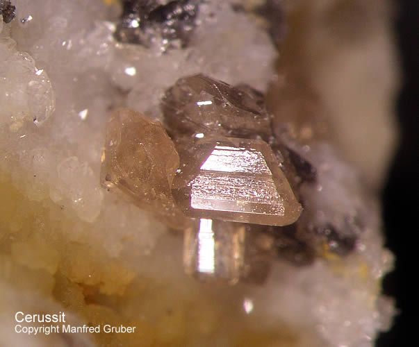 Grube Clara Schwarzwald Mineralien Cerussit