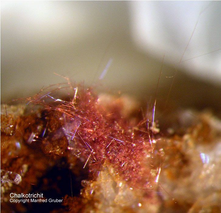 Grube Clara Mineralien Chalkotrichit Schwarzwald