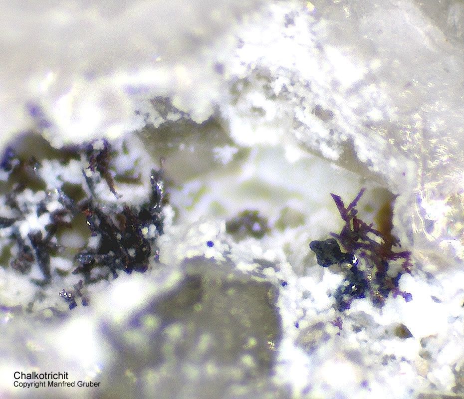 Grube Clara Mineralien Chalkotrichit Schwarzwald