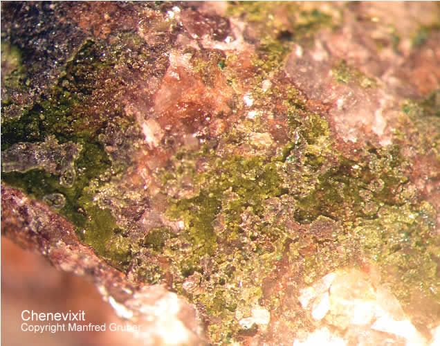 Grube Clara Mineralien Chenevixit Schwarzwald