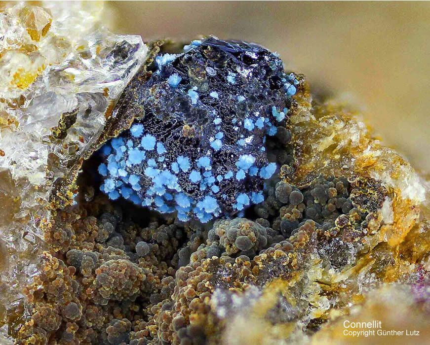 Grube Clara Mineralien Connellit Schwarzwald