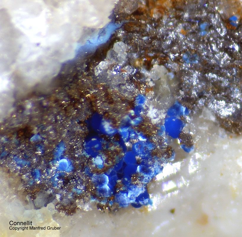 Grube Clara Mineralien Connellit Schwarzwald