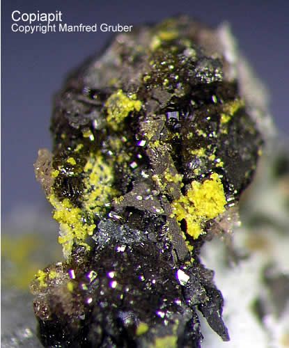 Grube Clara Mineralien Copiapit Schwarzwald