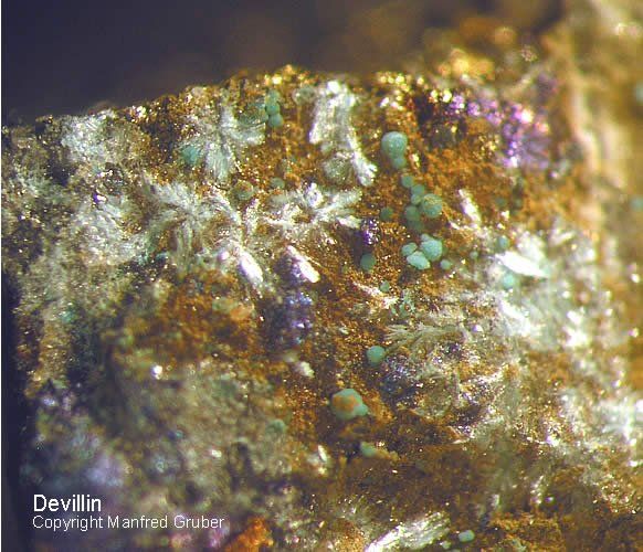 Grube Clara Mineralien Devillin Schwarzwald Wolfach