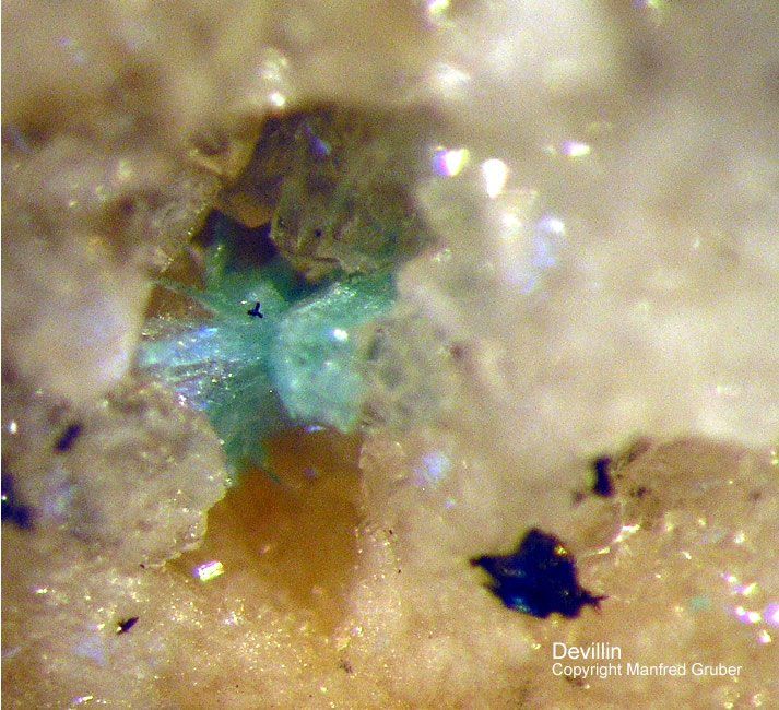 Grube Clara Mineralien Devillin Schwarzwald Wolfach