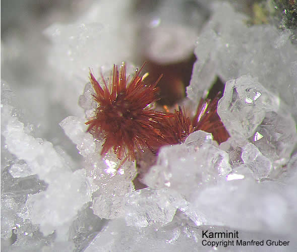 Grube Clara Mineralien Karminit Schwarzwald Hausach