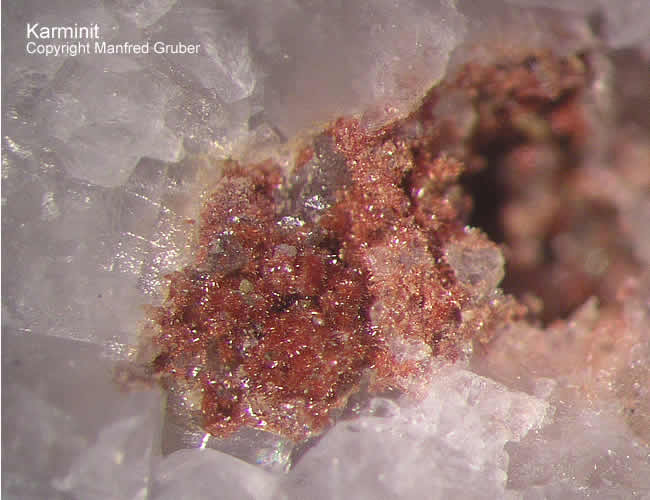 Grube Clara Mineralien Karminit Schwarzwald Hausach