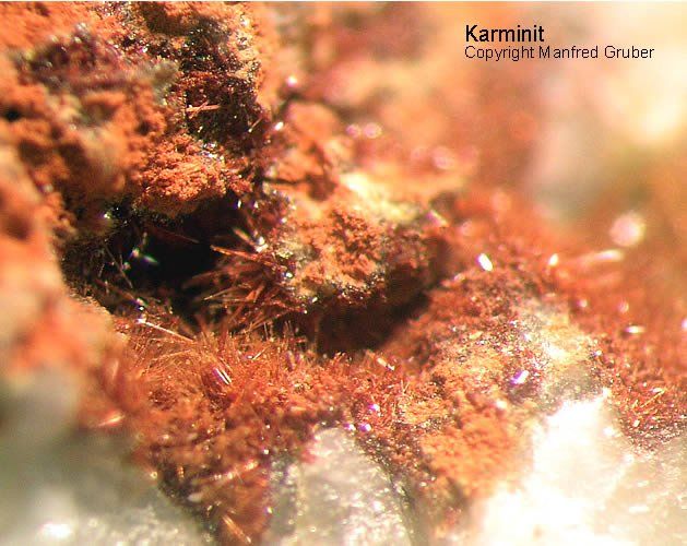 Grube Clara Mineralien Karminit Schwarzwald Hausach