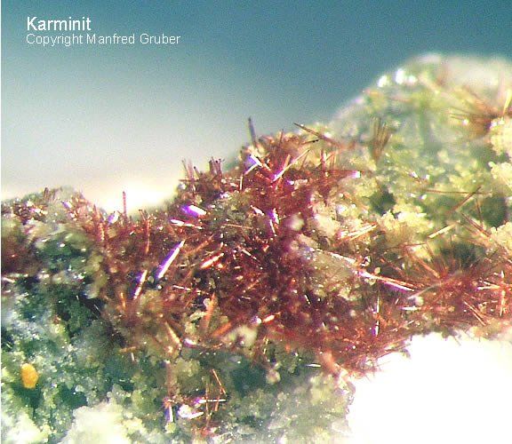 Grube Clara Mineralien Karminit Schwarzwald Hausach