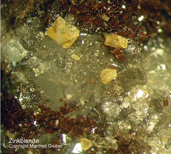 Sauerland Mineralien Grube David Zinkblende/Sphalerit Warstein