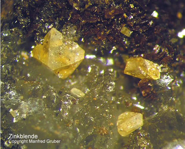 Sauerland Mineralien Grube David Zinkblende/Sphalerit Warstein