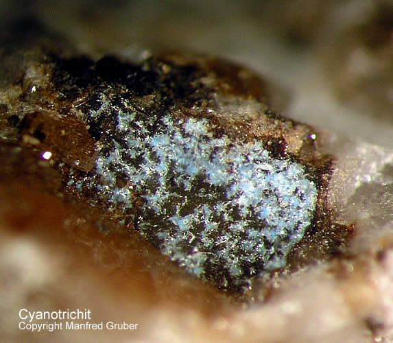 Grube Dorothea Mineralien Cyanotrichit Schwarzwald