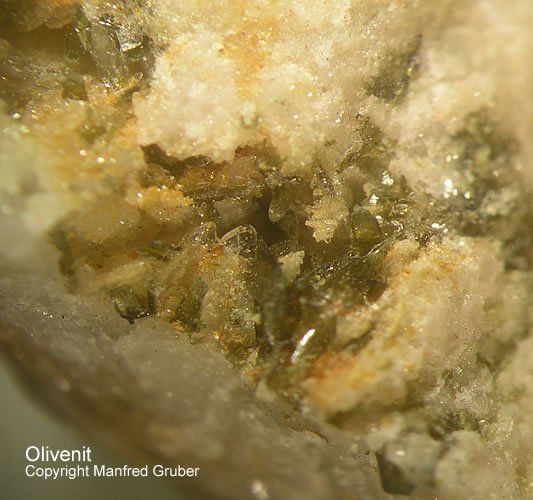 Grube Dorothea Mineralien Olivenit Schwarzwald